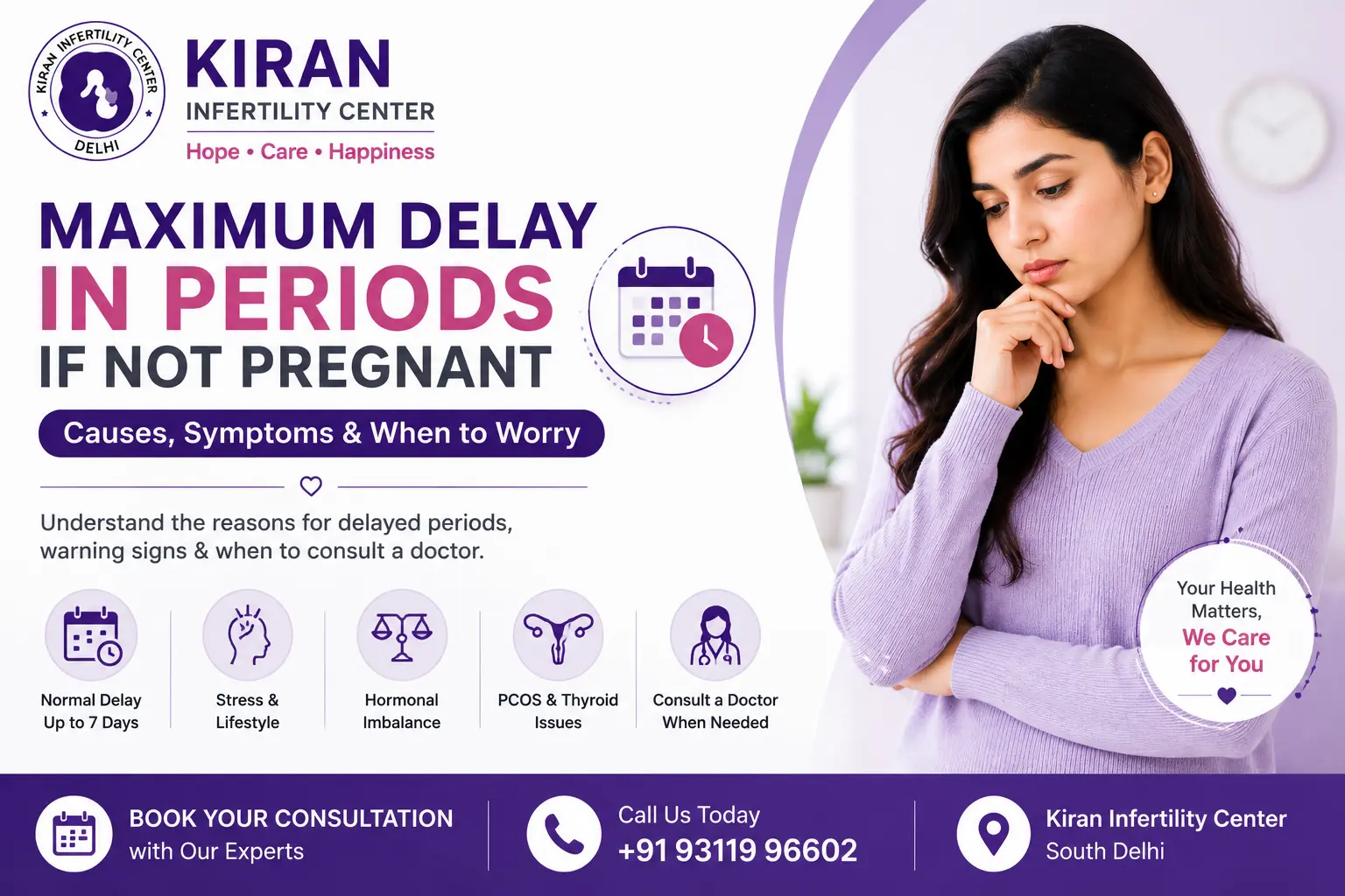 Maximum Delay in Periods If Not Pregnant: Causes, Symptoms & When to Worry